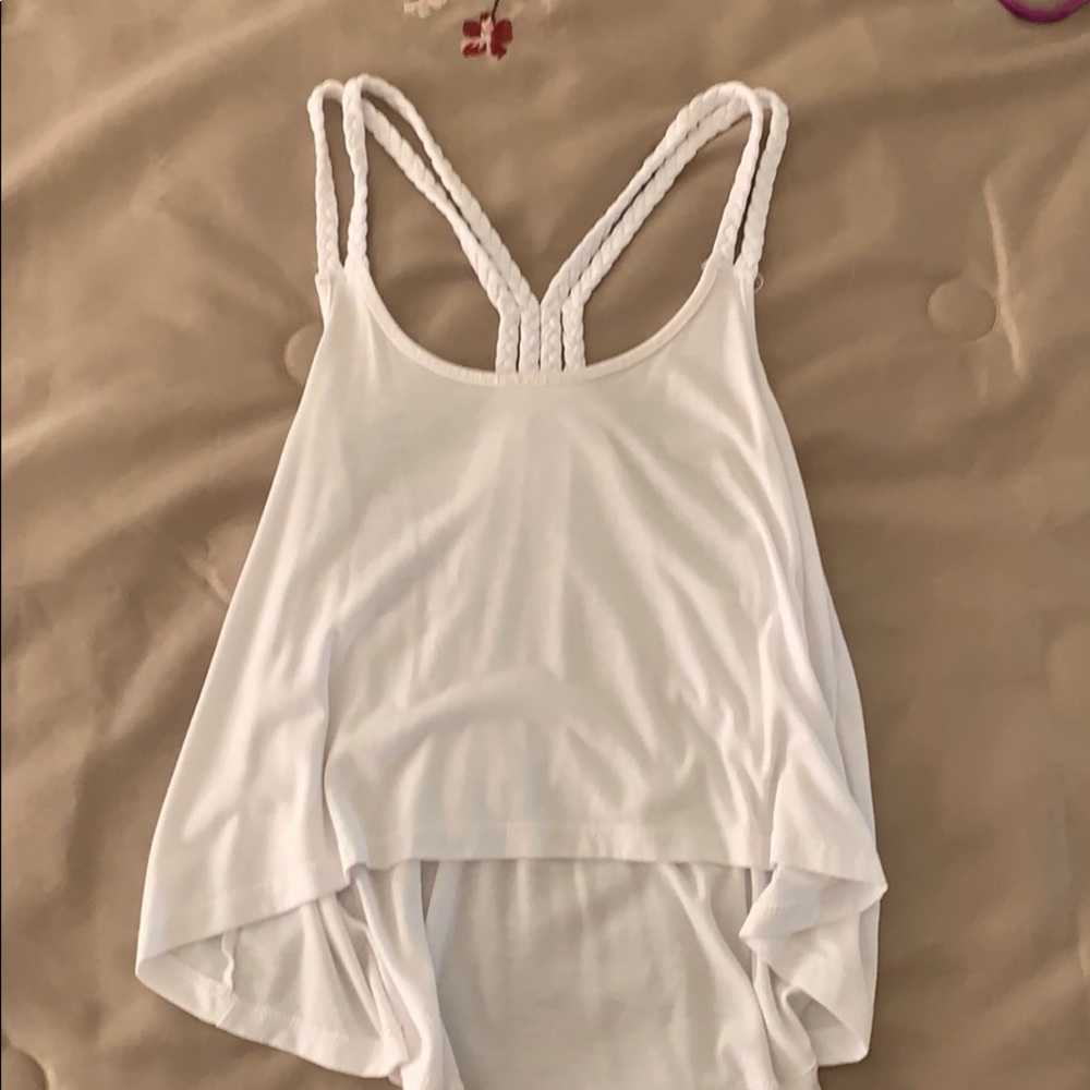 White high low crop